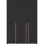 GiB Meble Šatní skříň DOMINO SZ3D Barva: černá