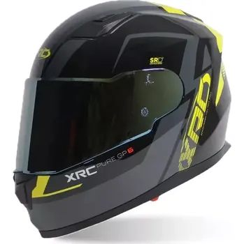 Helma na motorku Helma na motorku XRC Pure GP 6 black/yellow fluo vel. 2XL
