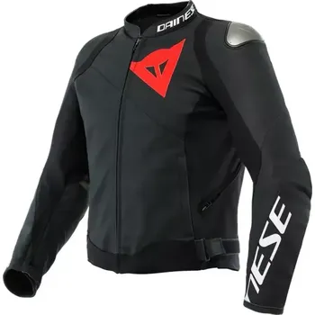 Sportovní oblečení Bunda na moto Dainese SPORTIVA LEATHER JACKET BLACK-MATT/BLACK-MATT/BLACK-M vel. 56