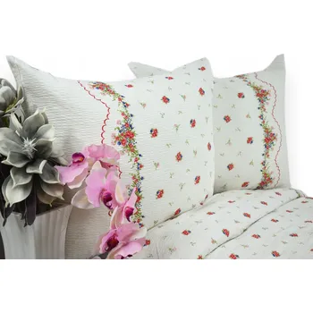 Povlečení Krepové povlečení 160x200 červené květy 0017 Kobi Tlustá kůra Polská firma