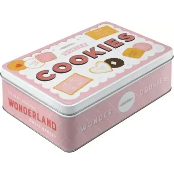 Dóza na potraviny Plechová dóza plochá Wonder Cookies