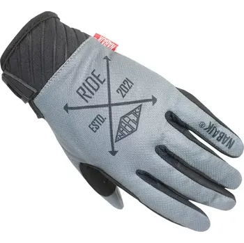 Cyklistické rukavice Pánské rukavice Nabajk Pradeed grey/black
