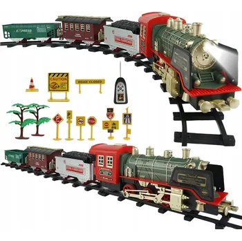 Vláček a vláčkodráha Elektrická vláčkodráha Retro Závodní okruh Dálkově ovládaný vlak Lokomotiva