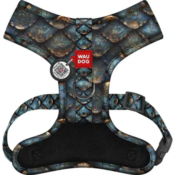 Postroj pro psa Postroj pro psa prodyšný měkký komfortní s QR adresou, Łuska, S