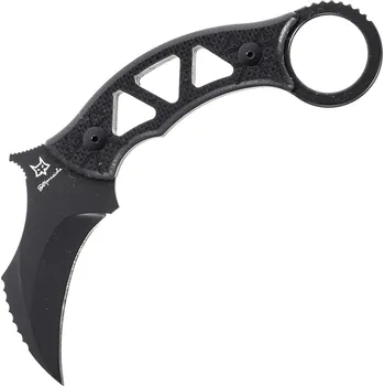 lovecký nůž Fox Knives MARCAIDA TRIBAL K PEVNÝ NŮŽ NEREZOVÁ OCEL N690co ČEPEL S HORNÍ OCHRANOU, RUKOJEŤ G10 ČERN