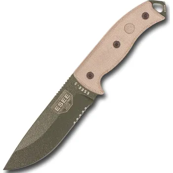 lovecký nůž ESEE ESEE-5, zubaté ostří, OD čepel ESEE-5S-OD-E