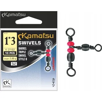 Kamatsu trojobratlík BAREEL TRIPLE SWIVEL STYLE / 10 ks Varianta: 10x12/ 16kg