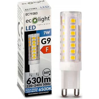Žárovka ECOLIGHT LED žárovka - G9 - 7W - 630Lm - studená bílá