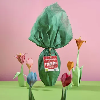 Čokoláda AltroMercato Bio vejce z hořké čokolády s překvapením v hedvábném papíru, 270 g