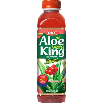 Limonáda OKF Aloe Vera King Cranberry Drink 500ml - 1x 500ml