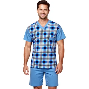 Pánské pyžamo Pánské Pyžamo Krátké FOLTÝN PK 552 Velikost: 3XL