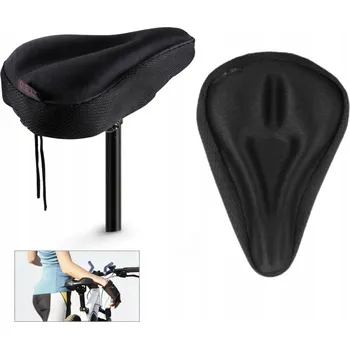 Sedlo na kolo Potah na sedlo kola 26,5x18,5 cm černý gel