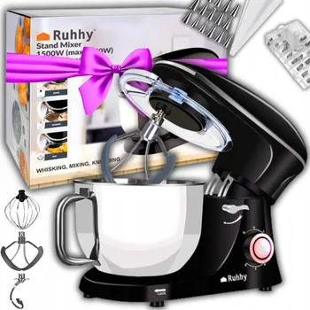 Kuchyňský robot Kuchyňský robot Ruhhy Robot Kuchenny Planetarny Mikser 2200W Dárek 6,2 l 2200 W černý
