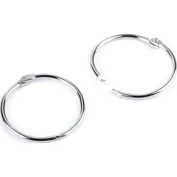 Umělecký papír Rozpojovací / knihařský kroužek Varianta: 2 (Ø40 mm) nikl, Balení: 10 ks