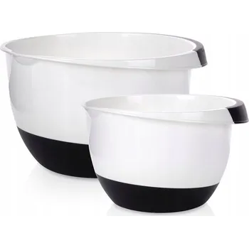 KUCHYŇSKÉ MÍSY NA MÍCHÁNÍ SADA 2 KUSY MISKY PLASTOVÉ 3,5 L A 2,5 L