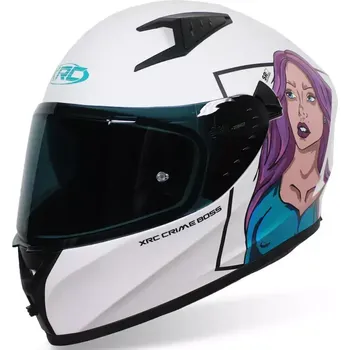 Helma na motorku Helma na moto XRC CRIME BOSS matt white