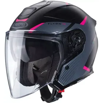 Helma na motorku Helma na motorku Caberg Flyon II black/grey/fuchsia vel. M