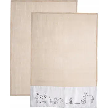 Utěrka BAVLNĚNÉ KUCHYŇSKÉ UTĚRKY RUČNÍK NA NÁDOBÍ SADA UTĚREK 2 KUSY