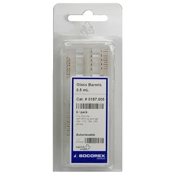 Lékárnička Náhradní skleněný válec k automatu Socorex 0,5ml 6ks