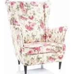 Křeslo/Ušák LORD velvet CORAL WM 82 květy