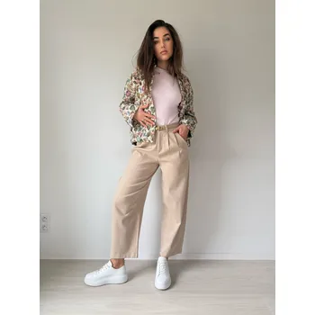 Dámské kalhoty Mishel Kalhoty 6010-2 béžová Velikost: S