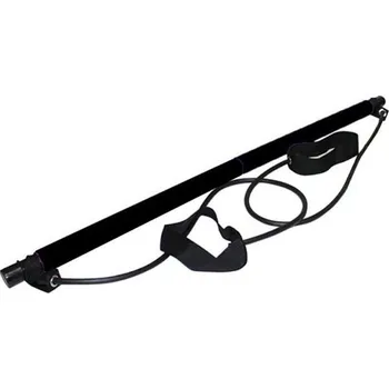 Pilates tyč s odporovým pásem černá