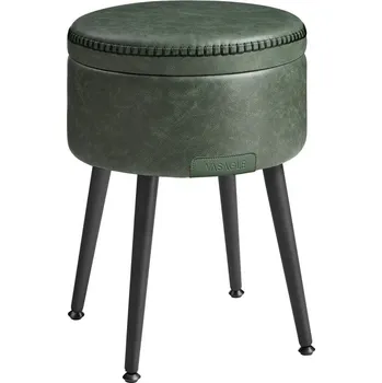 Taburet VASAGLE Ekho taburet s úložným prostorem kožený