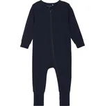 Rostoucí bambusové pyžamo na zip overal modrá Dark Navy MINYMO Velikost: 80