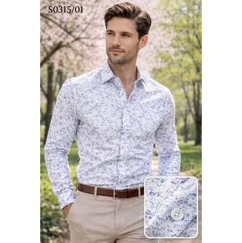 Pánská košile EGO MAN košile pánská S0315-01 L bílá