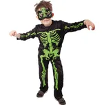 Rappa Dětský kostým kostlivec neon (S)