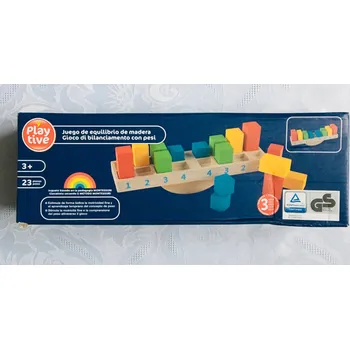 Dřevěná hračka Hračka Montessori váha – vyvažování prvků