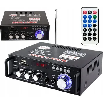 Hi-Fi Zesilovač HIFI STEREO ZESILOVAČ S BLUETOOTH FM RÁDIEM A KARAOKE FUNKCÍ