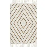 MADAM STOLTZ Předložka do koupelny Off White/Dijon 60 × 90 cm