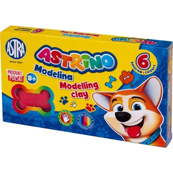 Modelovací hmota ŠKOLNÍ MODELÍNA ASTRINO 6 INTENZIVNÍCH BAREV ASTRA
