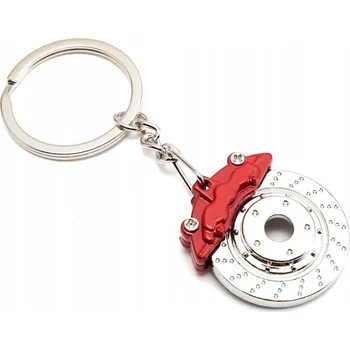 Přívěsek Na Klíče Brzdový Kotouč Červená