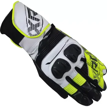 Moto rukavice Rukavice na moto XRC TUMP GT7 WHT/BLK/FLUO men gloves