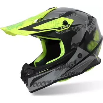 Helma na motorku Helma na motokros XRC Dousman grey/yellow fluo vel. 2XL
