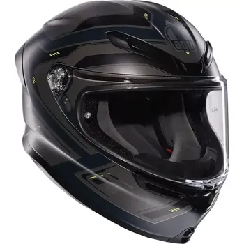 Helma na motorku Helma na moto AGV K6 S E2206 MPLK ENHANCE MATT GREY/YELLOW FLUO