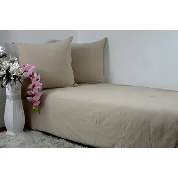 Povlečení Povlečení Jersey 220x200 cm, béžová barva KOBI
