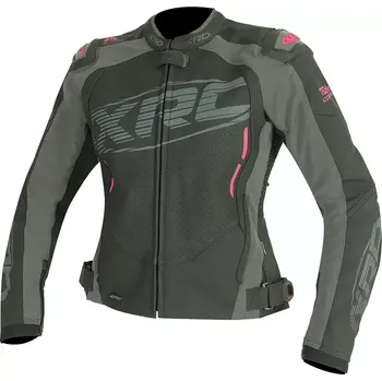 Moto bunda Dámská bunda na moto XRC Haderg 2.0 blk/grey/pink vel. 54