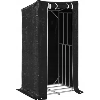 VidaXL Stojan na palivové dřevo s ocelovým drátem, 100x80x200 cm