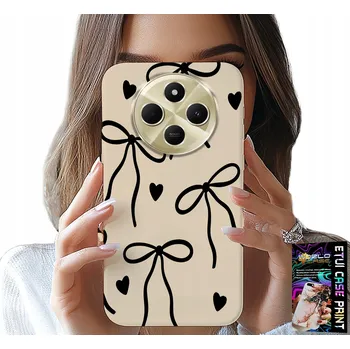 Pouzdro na mobilní telefon POUZDRO pro Xiaomi Redmi 14C 4G - Béžové Mašle Stužka Módní