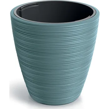 Květináč Plastový květináč Venas Round skandinávsky modrý, varianta 29,9 cm