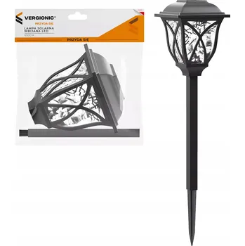Venkovní osvětlení Solární lampa Vergionic , černá, 45 cm, 1 ks