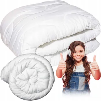 přikrývka Celoroční Přikrývka Antialergická Lehká Nadýchaná Prošívaná 90x120cm Bílá