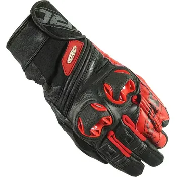 Moto rukavice Rukavice na moto XRC RUN 1/2 BLK/BLK/RED