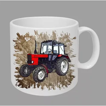 Moon River Belarus hrnek s traktorem hnědý obsah 330 ml (hrneček traktor)