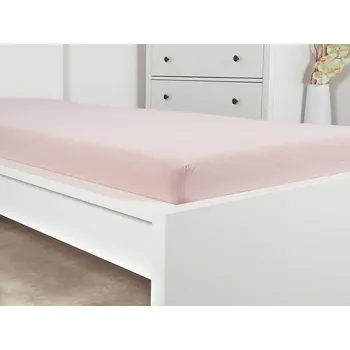 Prostěradlo B.E.S. - Petrovice, s.r.o. Prostěradlo Jersey bavlna IDEAL - Starorůžová Rozměr: 90 x 200