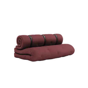 Pohovka KARUP Rozkládací dvoumístná pohovka BUCKLE UP OUT bordó 140 cm