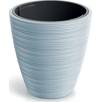 Květináč Plastový květináč Venas Round světle šedý, varianta 29,9 cm